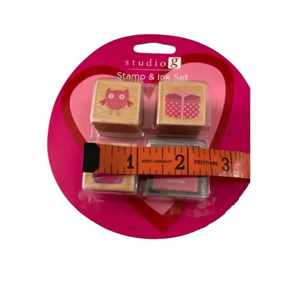 Lot Of 7 Valentines Day Supplies Heart Boxes Stamps Buckets School